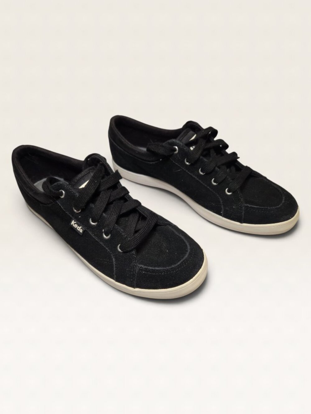 Keds Black Suede Dream Foam Sneakers Womens 7.5